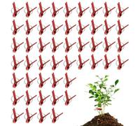 Grafting Clips Plasticss Tomatoes - Durable Plant Clamp, 50-Piece Hook Set, Adjustable Crop Securing Accessory, Multi-Purpose For Plant Fastener | Tomato Watermelon Vegetable Gardening Greenhouse Farm