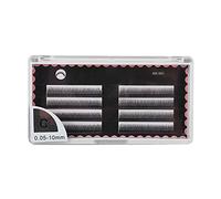 Grafting False Eyelashes, Thick Long Fake Eye Lashes, 8 Rows Black Eyelash Extension Tool with 50-80pcs, Soft Comfortable Material for Professional Salon or Home Use (MS-001 0.05c 10mm)
