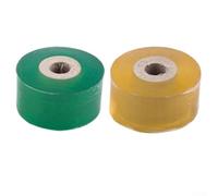 Grafting Tape for Fruit Trees, Stretchable Self-For Budding Wrap for Citrus Peach Persimmon, Plant Repair Garden Binding Tape in Green and Yellow, 80 Metre Long Roll(3cm)