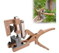 Grafting Tool Pruner Kit, Thick Branch Fruit Tree Grafting Tools with Anti-Slip Handle, V-Groove Design & Effortless Lever, Cutting Depth Up to 2.5 Cm for Plant Care