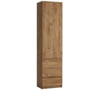 Grafton Oak Effect 1 Door Narrow Cabinet