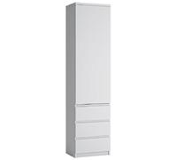 Grafton White 1 Door Narrow Cabinet