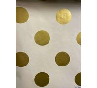 graham and brown wallpaper gold and cream spots 100105