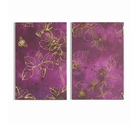 Graham & Brown Art For The Home Trail Printed Canvas Wall Art, Mulberry, Size: Height: 60cm x Width: 40cm,Mulberry Trail