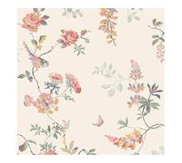 Graham & Brown Cath Kidston Birds & Roses Spring Floral Wallpaper | Paste the Wall Application | Multi Floral | Eco-Friendly