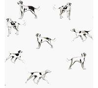 Joules Sketchy Dogs Crème Wallpaper - 10m x 52cm