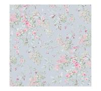 Graham & Brown Shabby Chic by Rachel Ashwell Chelsea Blue Floral Wallpaper | Paste The Wall | Blue Floral | Eco-Friendly