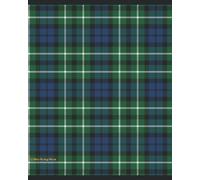 Graham Clan Tartan Composition Notebook • Journal • Guest Book • Diary • 70 sheets • 140 numbered pages • College Rule • 8 x 10 inches
