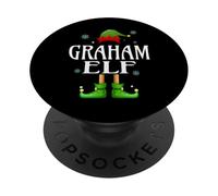 GRAHAM Elf Xmas Funny Men's Family Matching Christmas GRAHAM PopSockets Adhesive PopGrip