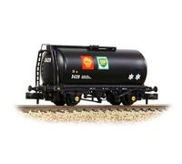 Graham Farish 373-778C BR 45T TTA Tank Wagon Shell/BP Black 3428 Era 6 N Gauge