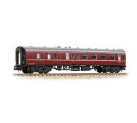 Graham Farish 374-187E BR Mk1 BSK Brake Second Corridor BR Maroon Coach E35344 N Gauge