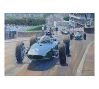 Graham Hill BRM Formula 1 One F1 Motor Racing Car Blank Birthday Card