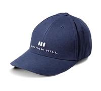 GRAHAM HILL Navy Cap for Men - One Size Mens Caps, Stylish Unisex Cotton Blend with 3D Embroidered Logo