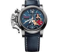 Graham Watch Chronofighter Vintage Nose Art Lucia Limited Edition - Blue GR-787