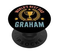 Graham World's Best Dad Fathers Day Birthday PopSockets Adhesive PopGrip