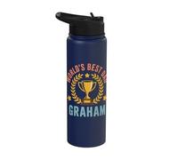 Graham World's Best Dad Fathers Day Birthday Stainless Steel Insulated Water Bottle
