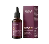Grahams Natural 3-in-1 Digestive & Skin Supplement Liquid, 20+ Billion Live Cultures, Daily Gut, Skin & Bloating Support for Men & Women