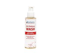 Grahams Natural Anti Redness Face Wash - For Redness-Prone Skin and Rosacea Acne - Cooling, Soothing & Hydrating Face Cleanser for Sensitive Skin - With Green Tea, Aloe Vera & Cucumber (125ml)