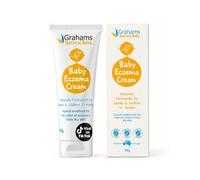 Grahams Natural Baby Eczema Cream for 0-12yrs | Dry Skin, Itch Relief, Redness & Rash Moisturising Lotion | Colloidal Oatmeal & Shea Butter | Clinically Proven | Steroid-Free, Fragrance-Free (75g)
