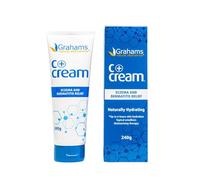 Grahams Natural C+ Eczema Cream - Clinically Proven Eczema Cream for Dry Skin, Inflammation, Dermatitis & Itchy Skin Relief for Adults - with Manuka Honey | Hypoallergenic & Steroid-Free (240g)