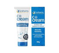 Grahams Natural C+ Eczema Relief Cream - Steroid-Free Moisturizer Soothes Dermatitis, Inflammation, Redness Treatment for Irritated, Dry Skin - All Natural Ingredients with Manuka Honey, 50g