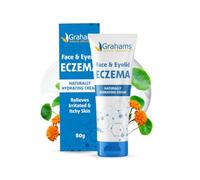 Grahams Natural Face & Eyelid Eczema Cream - Face Cream for Eczema, Dermatitis & Itch Relief - with Colloidal Oatmeal for Dry Skin, Redness & Inflammation | Hypoallergenic & Steroid-Free (1 x 50 g)