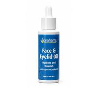 Grahams Natural Face & Eyelid Oil - Hydrating Oil for Dry, Sensitive Skin Around Eyes & Face, Eczema-Prone & Perioral Dermatitis - Steroid-Free, Non-Comedogenic - with Manuka, Jojoba & Argan Oil, 50ml