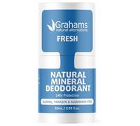 Grahams Natural Fresh Mineral Deodorant - Aluminum Free Deodorant for Men & Women - All-Day Odor Protection - Safe for Sensitive Skin, 60ml