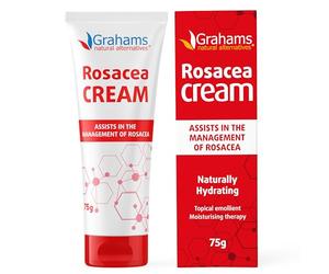 Grahams Natural Rosacea Treatment for Face Redness Moisturizer - Clinically Proven Anti Redness Face Cream to Soothe & Reduce Flare Ups - Natural, Hypoallergenic, Steroid-Free, 2.64 fl oz