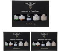 Graham's Port Selection Presentation Pack (White Port, LBV Port, Reserve Port, 10 Year Old Tawny Port, 20 Year Old Tawny Port), 20 cl, (Case of 5) (Pack of 3)