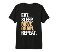 Grain Elevator Operator Eat Sleep Routine Premium T-Shirt