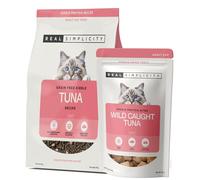 Grain Free Dry Cat Food (800g), Wild-Caught Tuna with Freeze-Dried Pieces, 55% High Meat Recipe, Single Protein Kibble for Adult Cats + Extra 30g Pack of Freeze-Dried Bites