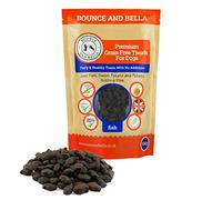 Grain-Free Fish Dog Treats - 1000 Crunchy, Hypoallergenic Bites with Omega-3 | Ideal for Training & Sensitive Stomachs | Bounce and Bella (1 pack)