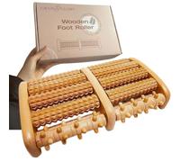 Grain & Glory Foot Roller Massager for Plantar Fasciitis | Feet Massagers for Pain and Circulation | Wooden Massage Roller and Reflexology