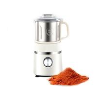 Grain Grinder 800G Electric Coffee Grinder, 500W Dual Purpose Wet/Dry Grinding Spice Grinder with Removable Lid for Coffee Bean, Pepper, Grain - 4 Gear Adjustment, 26000R/min