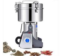 Grain Grinder Mill, 2500g Stainless Steel Electric High-Speed, Family Powder Machine Commercial for Kitchen Herb Spice Pepper Coffee Corn, Chinese Medicinal Materials Flavoring