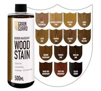 GRAIN GUARD Brown Mahogany Wood Stain 500ml - Water Based Wood Stain for Furniture, Doors & Cabinets - Interior Wood Dye, Low Odour, Eco Friendly, Non Toxic, Quick Dry, Easy Application
