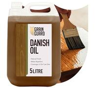 GRAIN GUARD Danish Oil | 5 Litre | Enhances Natural Beauty of Wooden Surfaces | Seals & Protects with Satin Finish | Water Repellent | Use On Oak, Pine & More