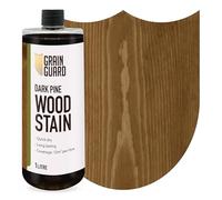 GRAIN GUARD Dark Pine Wood Stain 1L - Water Based Wood Stain for Furniture, Doors & Cabinets - Interior Wood Dye, Low Odour, Eco Friendly, Non Toxic, Quick Dry, Easy Application
