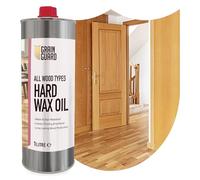 GRAIN GUARD Hard Wax Oil 1 Litre - Linseed & Carnauba Blend | Water & Stain Resistant Interior Wood Finish - Floors, Furniture & Worktops - Natural Satin Finish