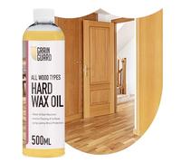 GRAIN GUARD Hard Wax Oil 500ml - Linseed & Carnauba Blend | Water & Stain Resistant Interior Wood Finish - Floors, Furniture & Worktops - Natural Satin Finish