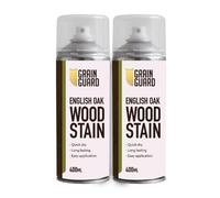 Grain Guard LTD Grain Guard Water Based Wood Stain Spray - English Oak - 400Ml - 2-Pack