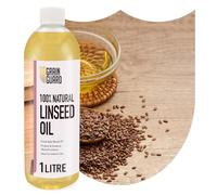 GRAIN GUARD Raw Linseed Oil 1L - 100% Pure, Food-Safe