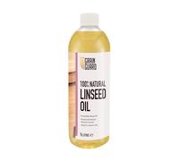 GRAIN GUARD Raw Linseed Oil for Wood | 1L | 100% Pure & Natural | Food-Safe Wood Oil | Protect & Enhance Wood Furniture | Perfect for Sealing & Preserving Natural Wood Beauty | Interior Use