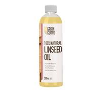 GRAIN GUARD Raw Linseed Oil for Wood | 500ml | 100% Pure & Natural | Food-Safe Wood Oil | Protect & Enhance Wood Furniture | Perfect for Sealing & Preserving Natural Wood Beauty | Interior Use