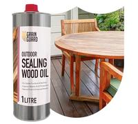 GRAIN GUARD Sealing Oil | 1 Litre | Protects Wood Against Weather & UV | For Garden Furniture & Decking | Teak Oil for All Outdoor Woods