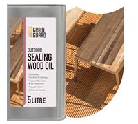 GRAIN GUARD Sealing Oil for Wood | 5 Litre | Protects Against Weather & UV | Matt Finish | Clear | Wood & Fence