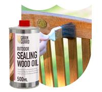 GRAIN GUARD Sealing Oil for Wood | 500ml | Protects Against Weather & UV | For Garden Furniture & Decking | Teak & Danish Oil Blend