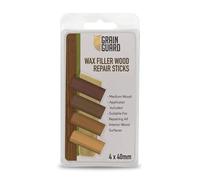 GRAIN GUARD Wax Filler Sticks Medium Wood 4 Pack - Repair Kit