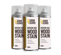 GRAIN GUARD Wood Stain Aerosol | Dark RED Mahogany | Water Based Stain| Easy Spray Application | Quick Dry | 2 x 400ml